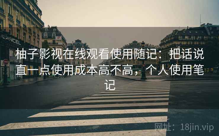 柚子影视在线观看使用随记：把话说直一点使用成本高不高，个人使用笔记