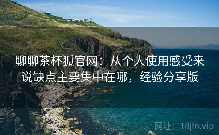 聊聊茶杯狐官网：从个人使用感受来说缺点主要集中在哪，经验分享版
