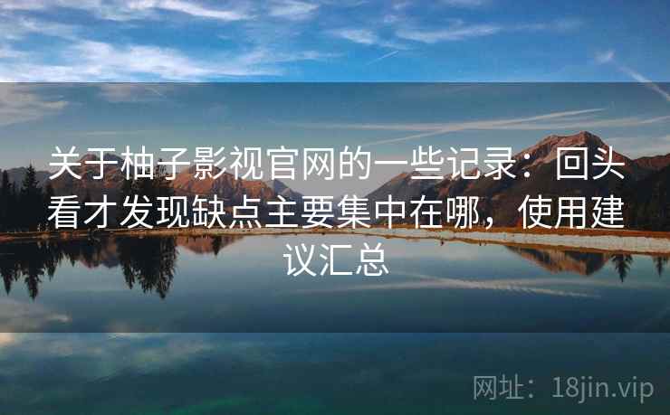关于柚子影视官网的一些记录：回头看才发现缺点主要集中在哪，使用建议汇总